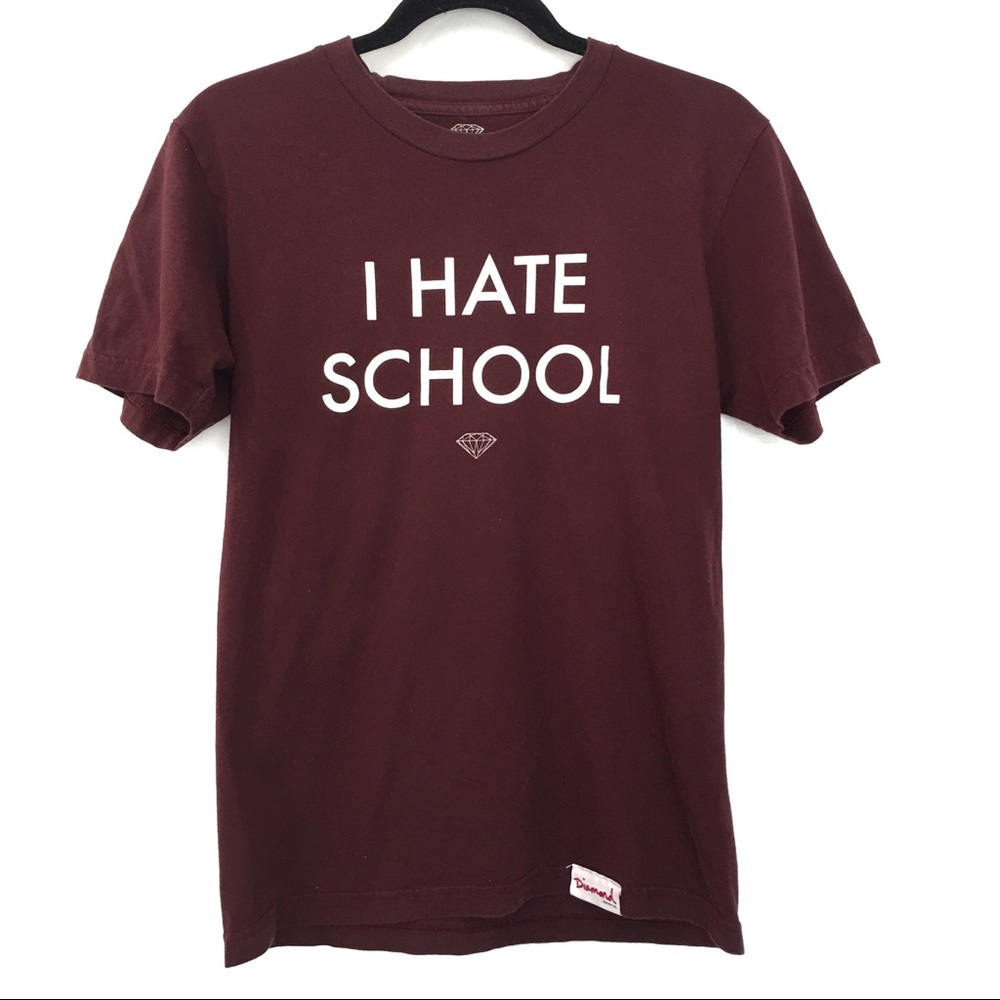 [DIAMONDSUPPLYCO] Kids Graphic "I HATE SCHOOL" Tee